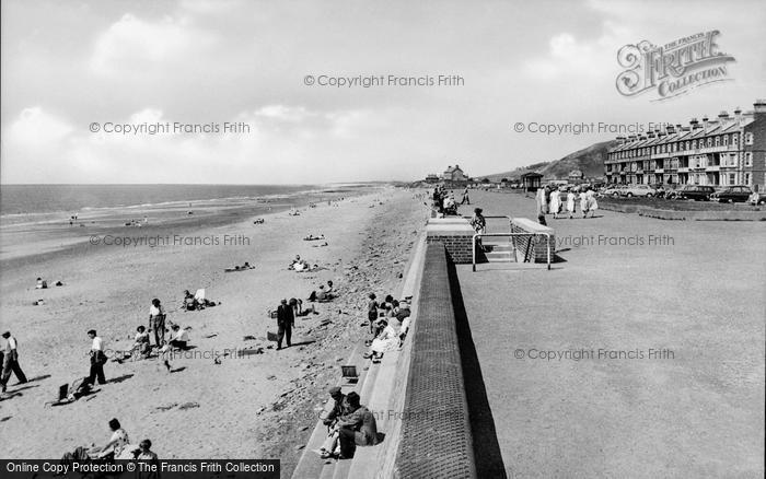 Photo of Tywyn, The Beach And Promenade c.1955