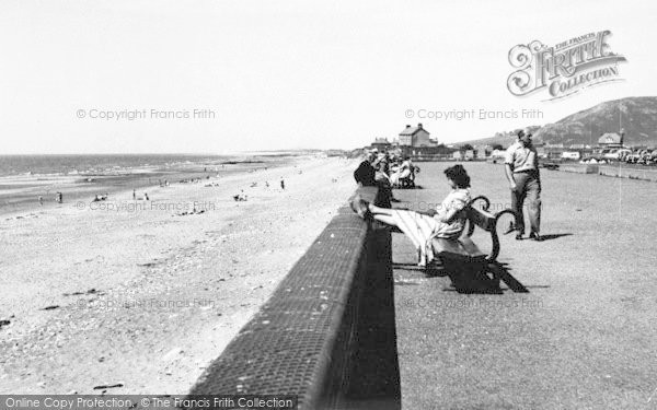 Photo of Tywyn, The Beach c.1955