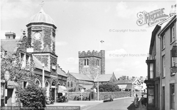 Photo of Tywyn, The Clock Tower And Church c.1960