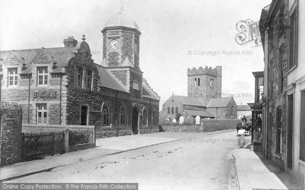 Photo of Tywyn, The Market Hall And Church 1901