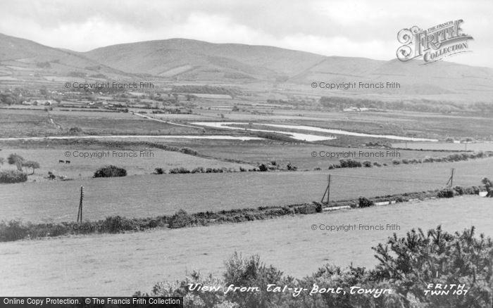 Photo of Tywyn, View From Tal Y Bont c.1955
