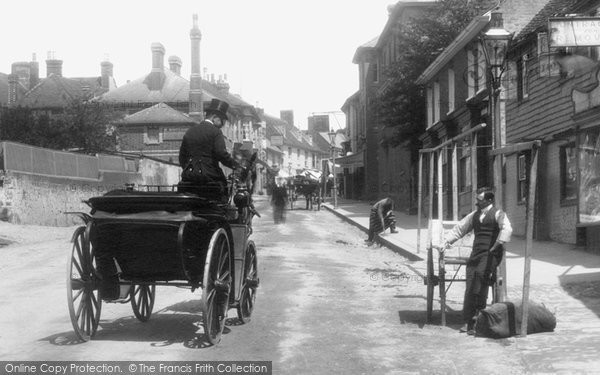 Photo of Uckfield, Carriage, High Street 1902