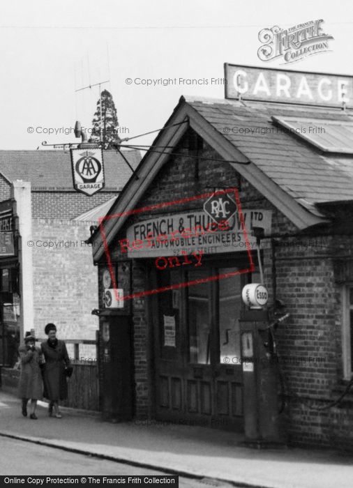 Photo of Uckfield, French & Thurlow Garage c.1950