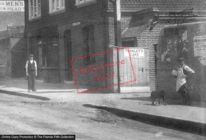 Photo of Uckfield, High Street, A Working Man And His Dog 1902