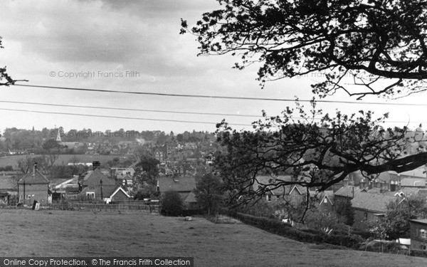 Photo of Uckfield, View From Victoria Pleasure Ground c.1950