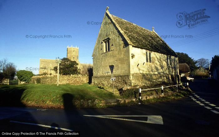 Photo of Uffington, Old School House And Church c.1980