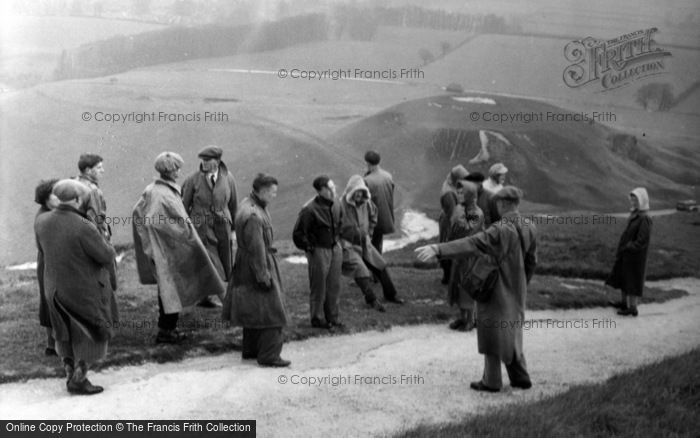 Photo of Uffington, People At Uffingham Castle 1950