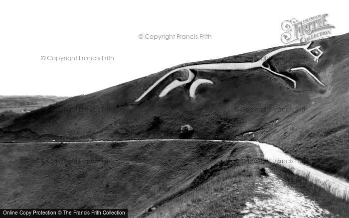 Photo of Uffington, The White Horse c.1960