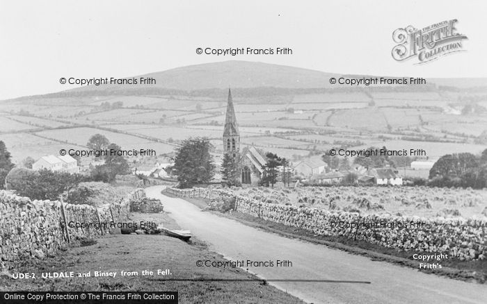 Photo of Uldale, And Binsey From The Fell c.1955
