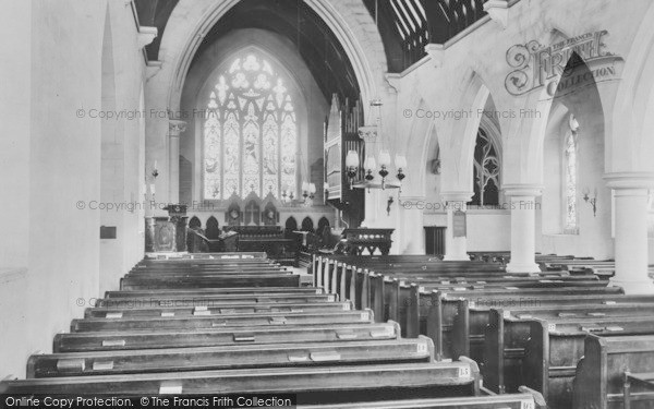 Photo of Uley, Church Of St Giles, Interior 1900
