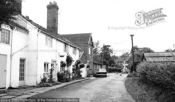 Photo of Ullenhall, White Cottage And War Memorial c.1965