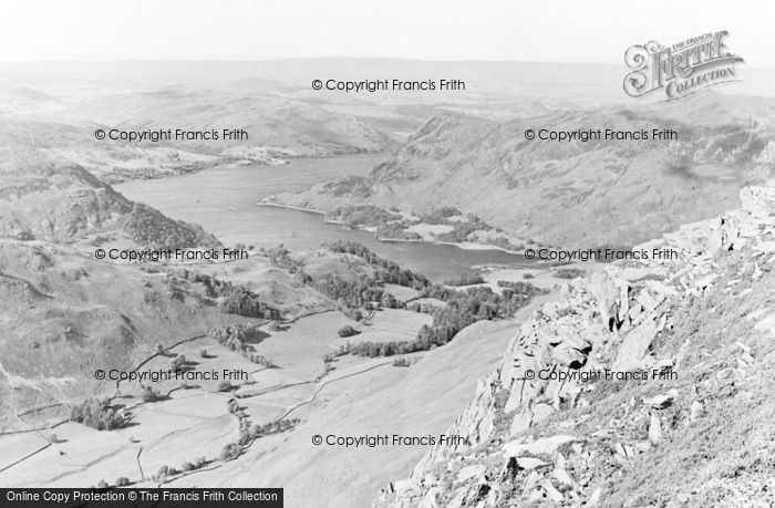 Photo of Ullswater, Lake And Mountain View From St Sunday Crag c.1955