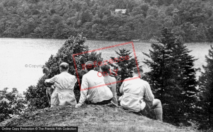 Photo of Ullswater, Walkers At Purse Point c.1955