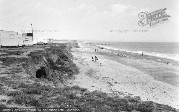 Photo of Ulrome, The Beach c.1955