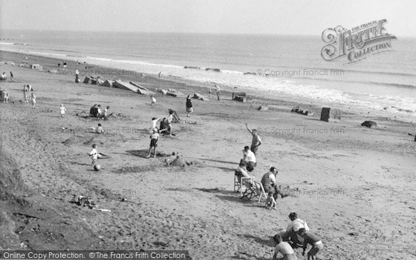 Photo of Ulrome, The Beach c.1955