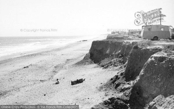 Photo of Ulrome, The Beach c.1955