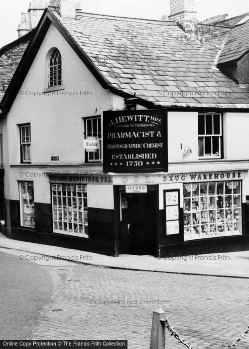 Photo of Ulverston, Chemist Shop, Corner Of King Street c.1960