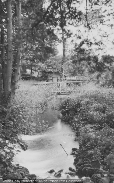 Photo of Ulverston, Conishead Priory, The Rustic Bridge c.1931
