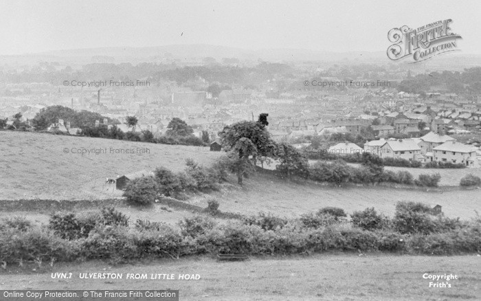 Photo of Ulverston, From Little Hoad c.1950
