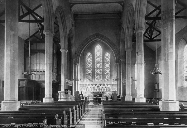 Photo of Ulverston, Holy Trinity Church Interior 1895