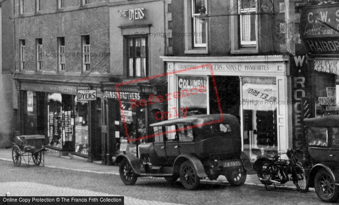 Photo of Ulverston, Shops In Market Street 1929