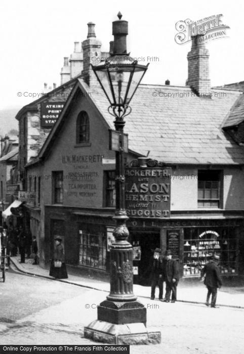 Photo of Ulverston, Street Lamp In The Market Place 1912