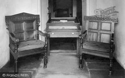 Swarthmoor Hall, Friends Meeting House, Fox's Chairs And Bible 1923, Ulverston