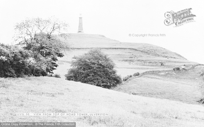 Photo of Ulverston, View From Top Of Hoad Tower c.1955