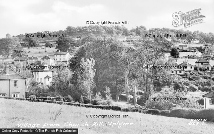 Photo of Uplyme, Village From Church Hill c.1960