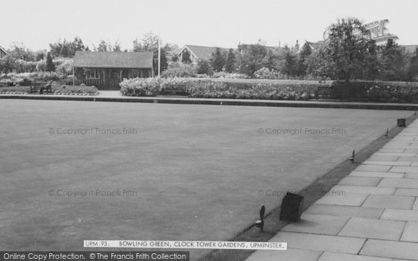 Photo of Upminster, Bowling Green, Clock Tower Gardens c.1965