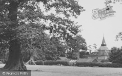 St Laurence Church From The Recreation Ground c.1955, Upminster