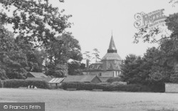 St Laurence Church From The Recreation Ground c.1955, Upminster