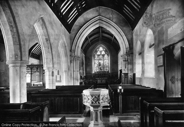 Photo of Upminster, St Lawrence Church Interior 1908