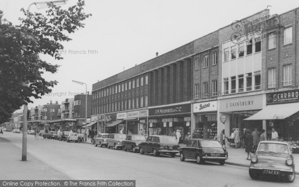 Photo of Upminster, The Shopping Parade, Corbets Tey Road c.1965