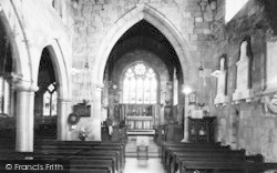 St Peter's Church Interior c.1960, Upper Arley