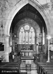 St Peter's Church Interior c.1960, Upper Arley