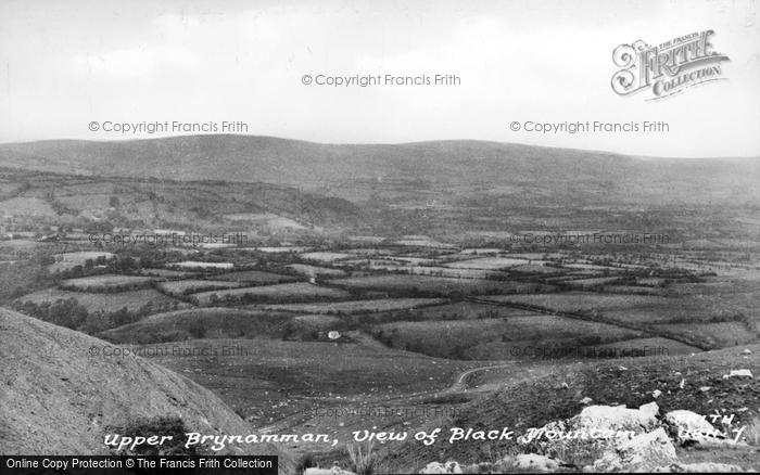 Photo of Upper Brynamman, Black Mountain c.1955