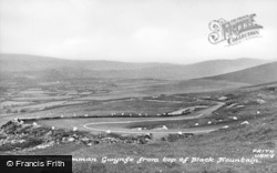 Brynamman Gwynfe From Top Of Black Mountain c.1955, Upper Brynamman