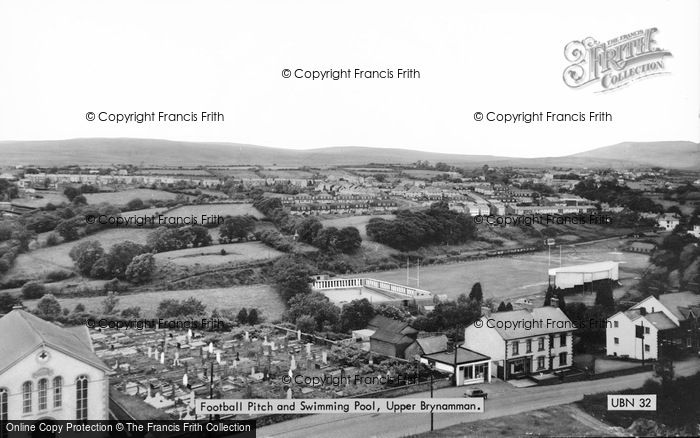 Photo of Upper Brynamman, Football Pitch And Swimming Pool c.1965