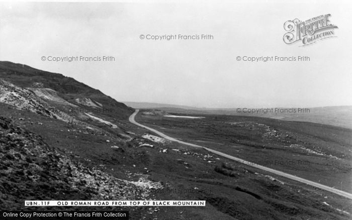 Photo of Upper Brynamman, Old Roman Road From Top Of Black Mountain c.1965