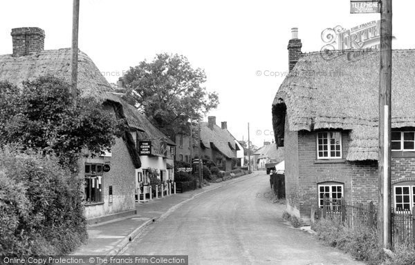 Photo of Upper Clatford, The Village c.1955