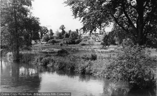Photo of Upper Clatford, Village From The River Anton c.1960