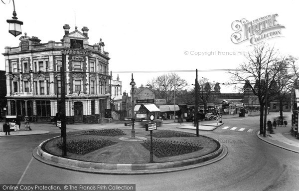 Photo of Upper Norwood, Crystal Palace Roundabout c.1955