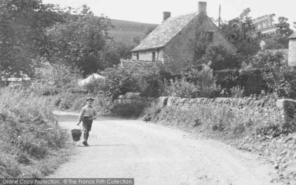 Photo of Upper Slaughter, A Village Boy c.1960