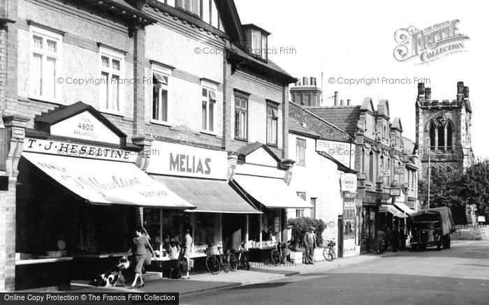 Photo of Upton, The Village Shops And Church c.1960