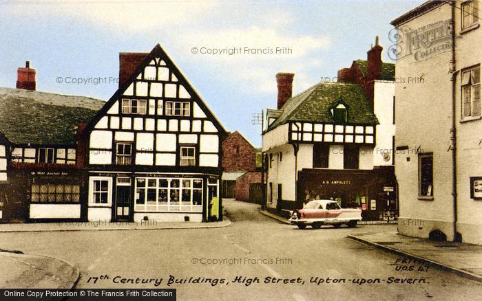 Photo of Upton Upon Severn, 17th Century Buildings, High Street c.1960