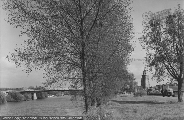 Photo of Upton Upon Severn, The River And 14th Century Tower c.1959