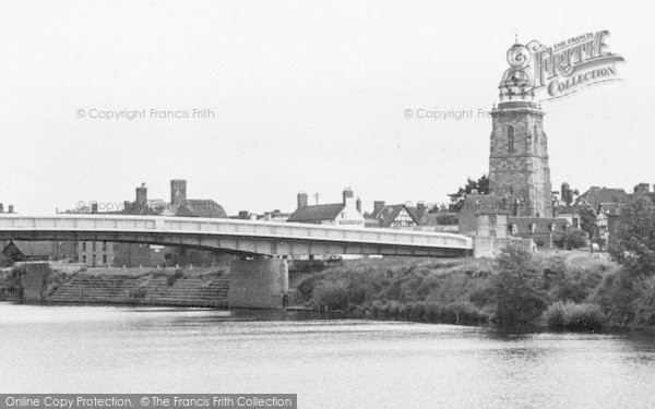 Photo of Upton Upon Severn, The River And Church Tower c.1955