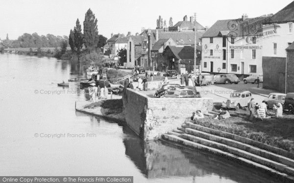 Photo of Upton Upon Severn, The Riverside c.1955