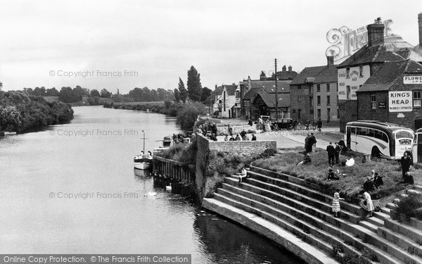 Photo of Upton Upon Severn, View From The Bridge c.1955